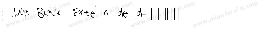Julia Black Extended字体转换
